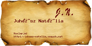 Juhász Natália névjegykártya