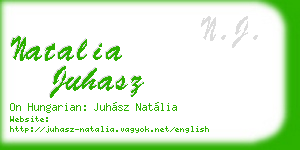 natalia juhasz business card